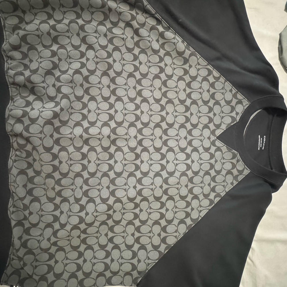 Coach Monogram Black and Gray sweatshirt size 3XL